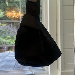 Silk Wristlet with Asian inspired blossom design